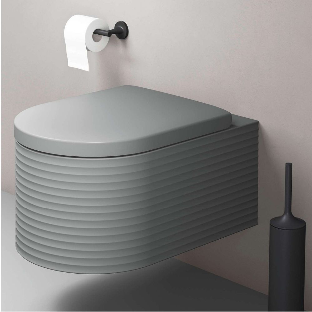Duravit Light Grey Matt Groove Toilet